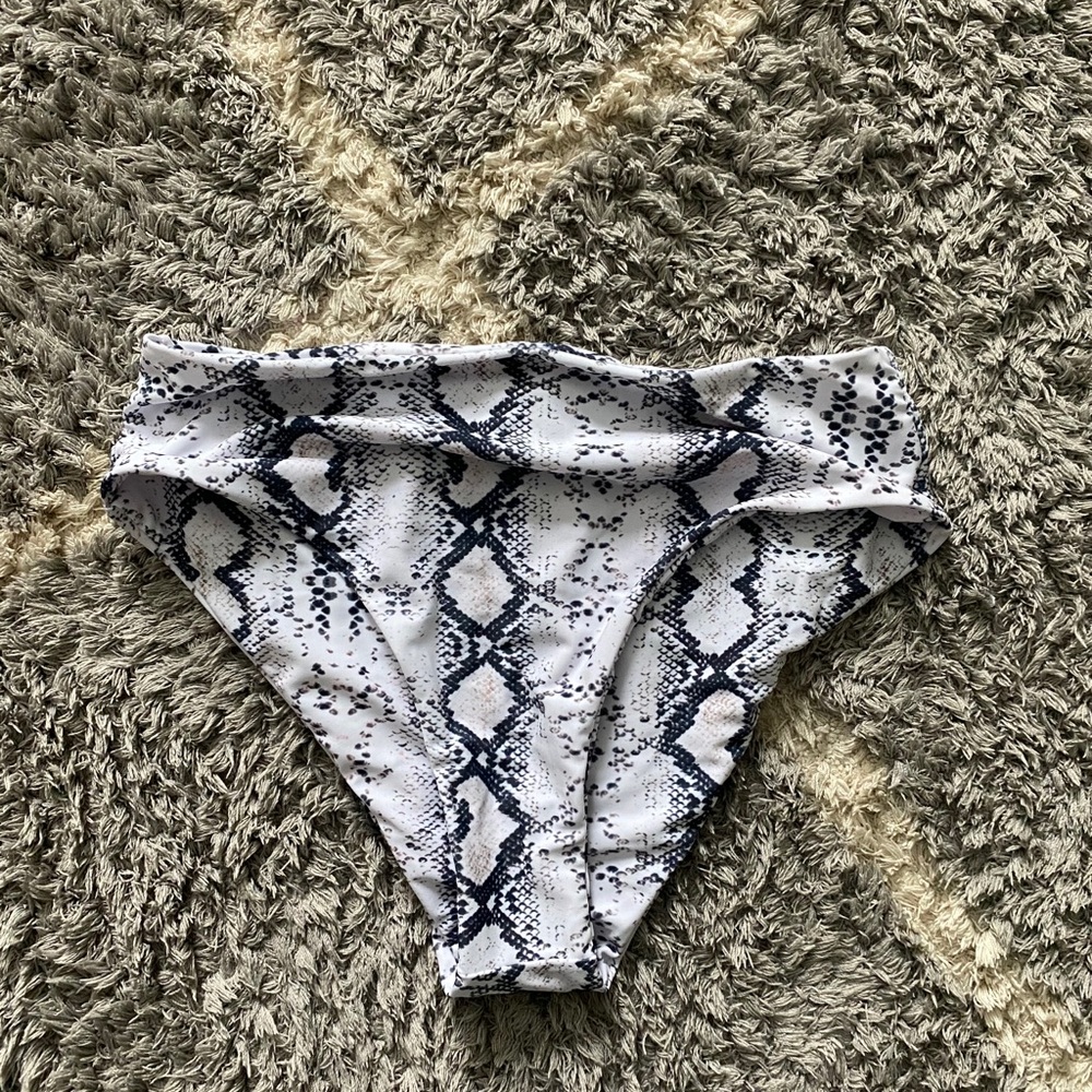 Snake skin bikini bottoms